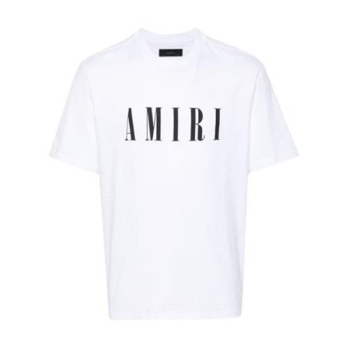 Core Logo Witte T-shirts en Polos Amiri , White , Heren