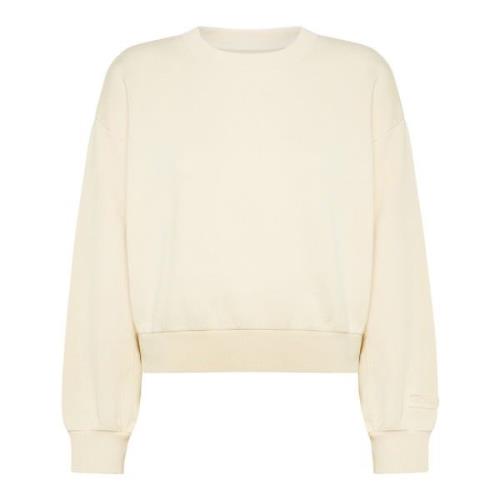 Ecru Boxy Fit Sweatshirt Philippe Model , White , Dames