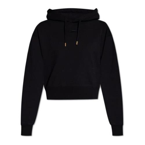 Hoodie met logo Jacquemus , Black , Dames