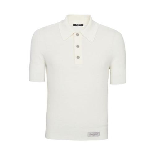 PB Polo Shirt Balmain , White , Heren