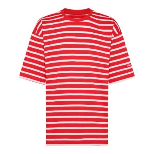 Gestreept Katoenen T-Shirt in Franse Stijl Philippe Model , Red , Here...
