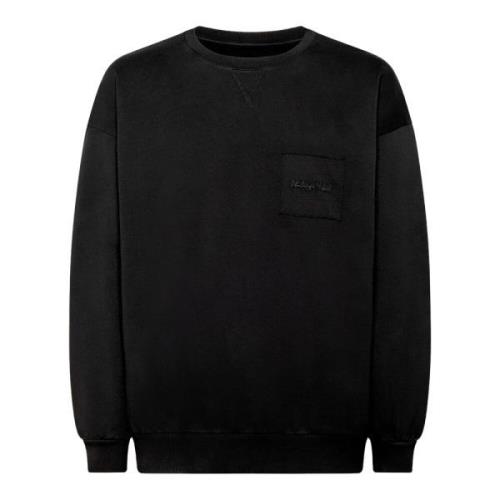 Bastien Oversized Zwart Crew Neck Sweatshirt Philippe Model , Black , ...