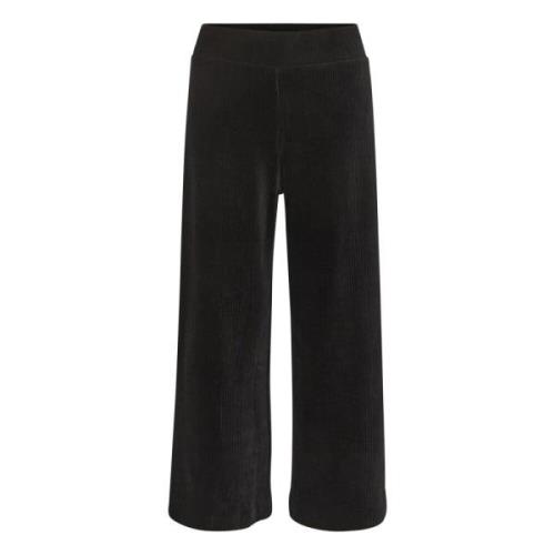 Zwarte Wijde Broek Part Two , Black , Dames