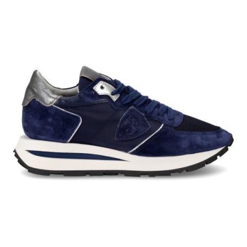 Blauwe Tropez Haute Sneaker Philippe Model , Blue , Dames