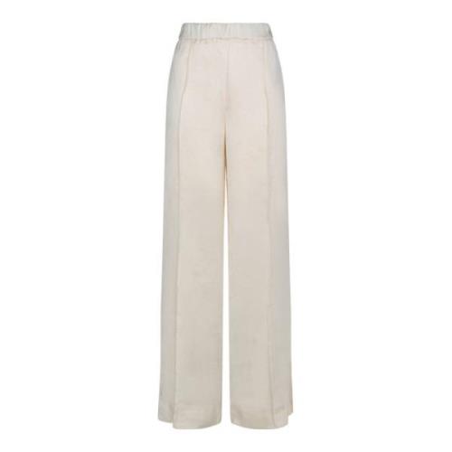 Melkgekleurde Track-geïnspireerde Broek Jil Sander , White , Dames