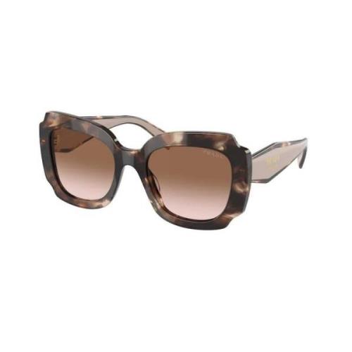 Stijlvolle zonnebril met Havana-frame Prada , Brown , Dames