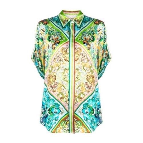 Dromerige Zijden Shirt Alemais , Multicolor , Dames
