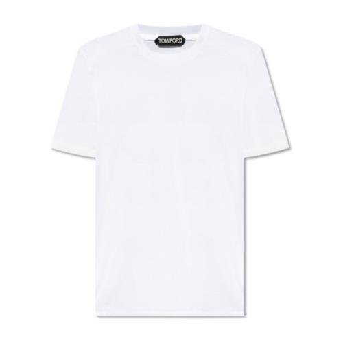 T-shirt met logo Tom Ford , White , Heren