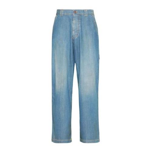 Denim Jeans met 5 Zakken Maison Margiela , Blue , Heren