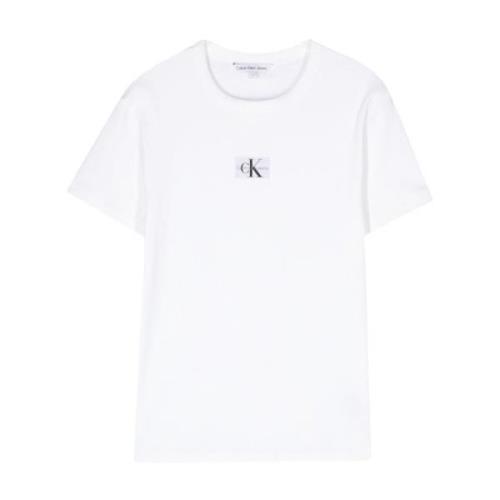 Witte T-shirts en Polos van Calvin Klein Calvin Klein Jeans , White , ...