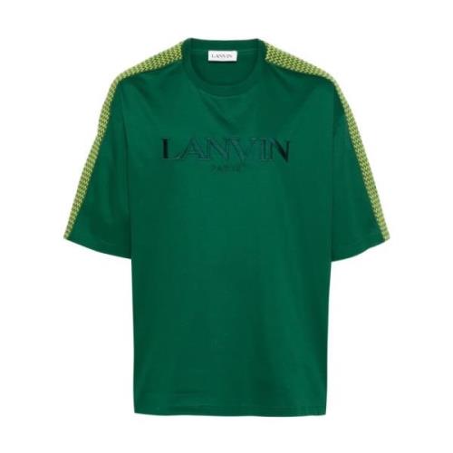 Oversize Fles T-Shirt Lanvin , Green , Heren