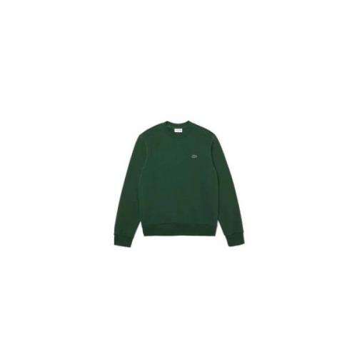 Comfortabele Crewneck Sweatshirt voor Mannen Lacoste , Green , Heren