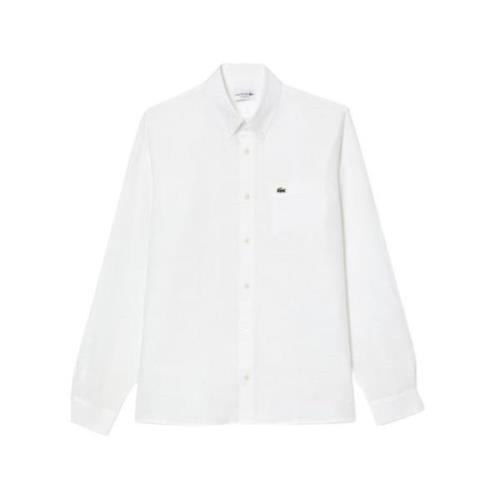 Witte Overhemden voor Heren Lacoste , White , Heren