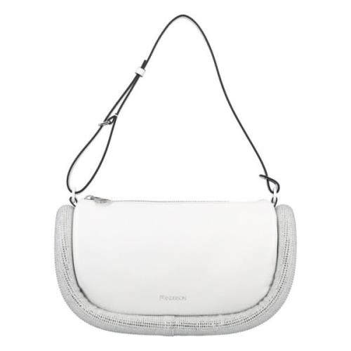 Witte Bumper-15 Leren Schoudertas JW Anderson , White , Dames