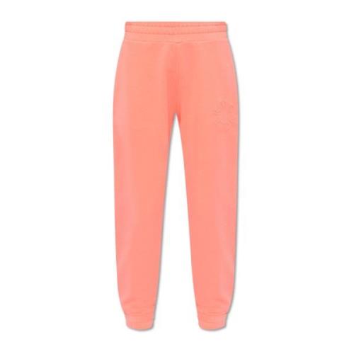 Katoenen sweatpants Moncler , Pink , Dames