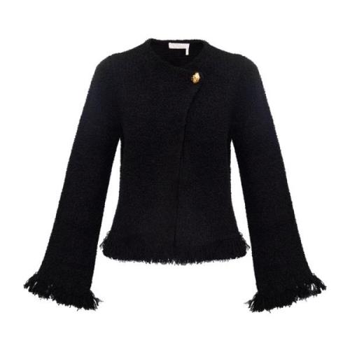 Tweed cardigan Chloé , Black , Dames