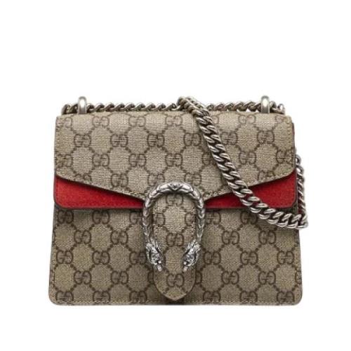 Pre-owned Fabric crossbody-bags Gucci Vintage , Beige , Dames