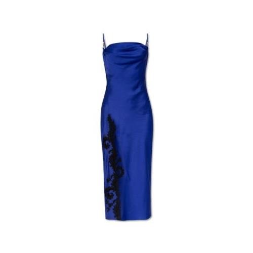 Mouwloze jurk Versace , Blue , Dames