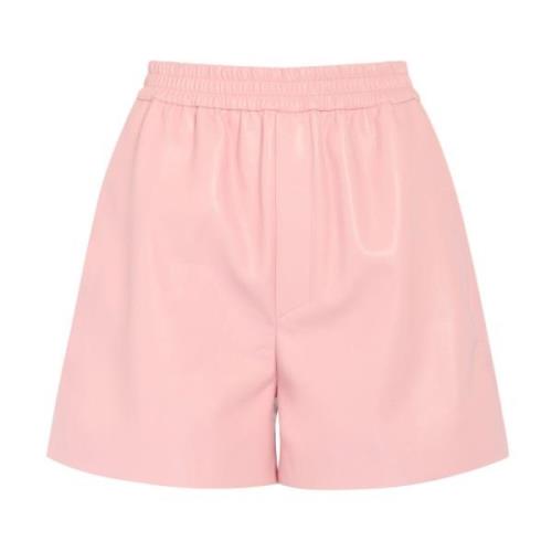 Brenna Vegan Leren Shorts Nanushka , Pink , Dames