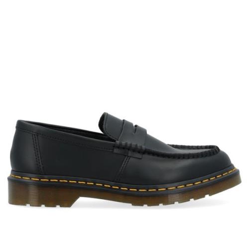 Penton Leren Mocassin met Voorkap Dr. Martens , Black , Heren