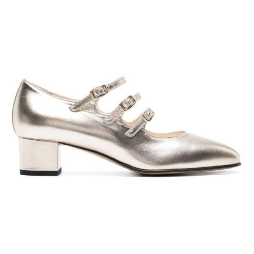 Platinum Mary Jane Pumps Carel , Gray , Dames