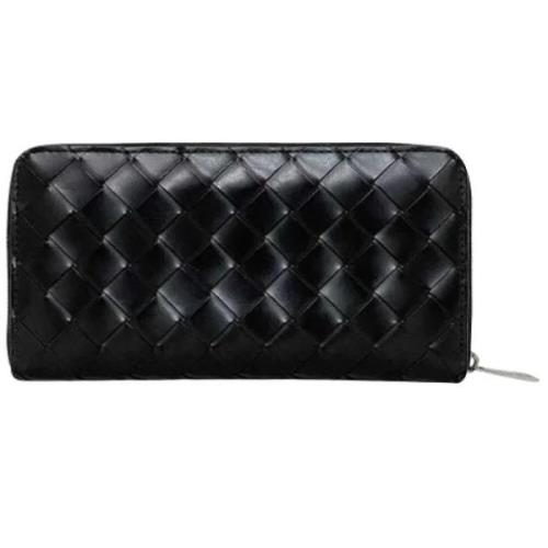 Pre-owned Leather wallets Bottega Veneta Vintage , Black , Dames