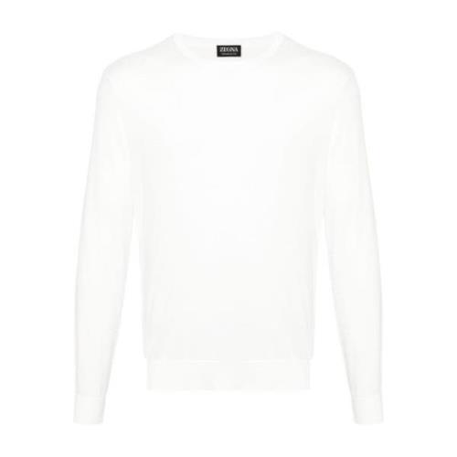 Witte T-shirts en Polos Ermenegildo Zegna , White , Heren