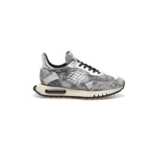 Zilveren Wing Reflecterende Sneakers Be Positive , Gray , Heren