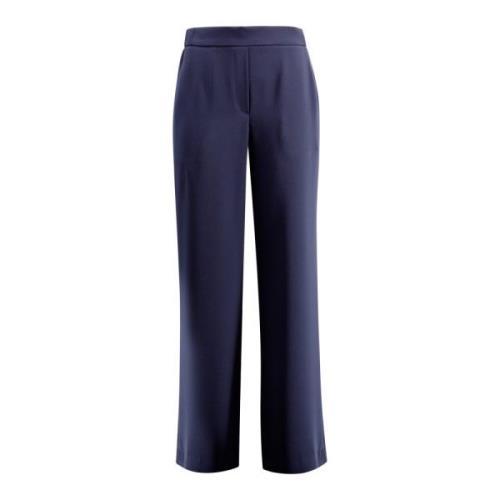 Blauwe Crepe Flared Broek P.a.r.o.s.h. , Blue , Dames