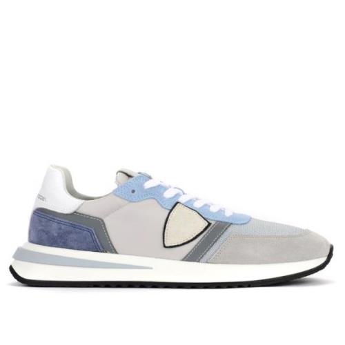 Grijze en Blauwe Tropez 2.1 Sneaker Philippe Model , Multicolor , Here...