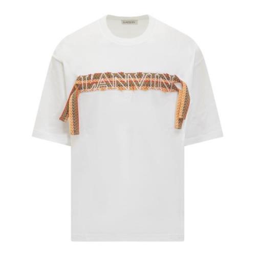Oversized T-Shirt Collectie Lanvin , White , Heren