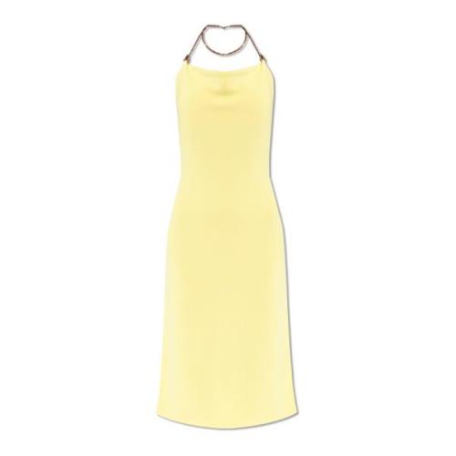 Halternek jurk Bottega Veneta , Yellow , Dames