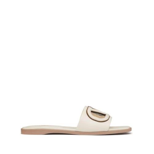 Witte VLogo Signature Sandalen Valentino Garavani , White , Dames