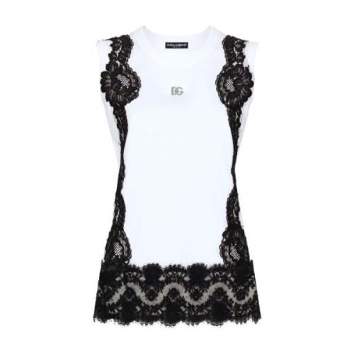 Stijlvol T-shirt Dolce & Gabbana , White , Dames