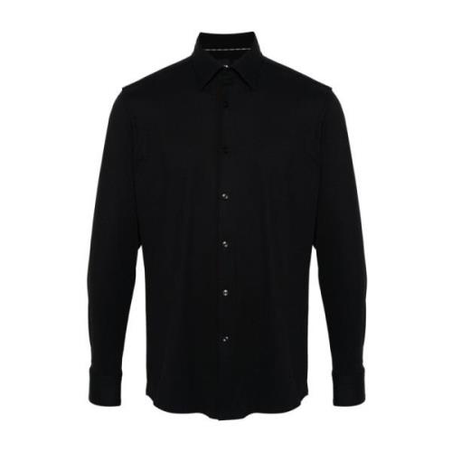 Stijlvol Overhemd Hugo Boss , Black , Heren