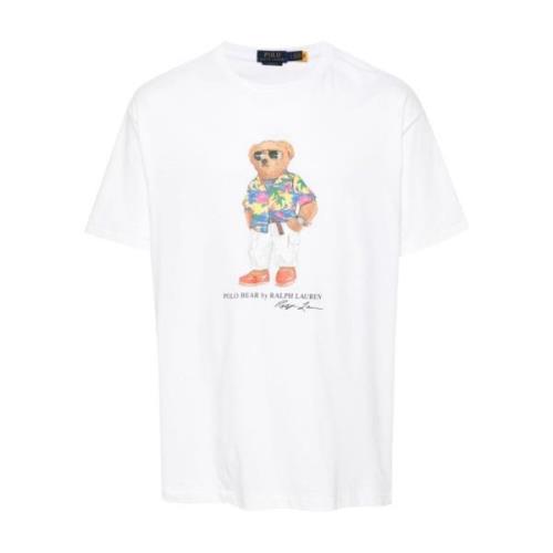 Polo Bear Wit T-shirt Ralph Lauren , White , Heren