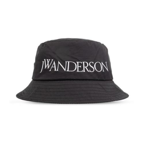 Emmerhoed met logo JW Anderson , Black , Unisex