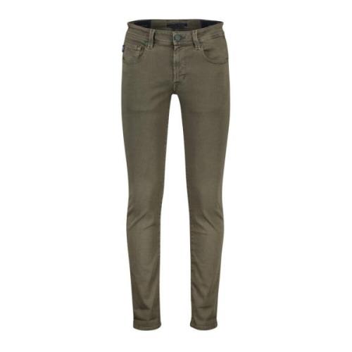 Groene Denim 5-Pocket Jeans Tramarossa , Green , Heren