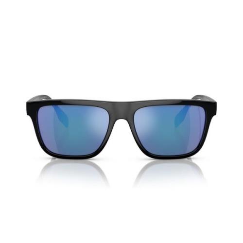 Trendy zonnebril met iconisch logo Burberry , Black , Unisex