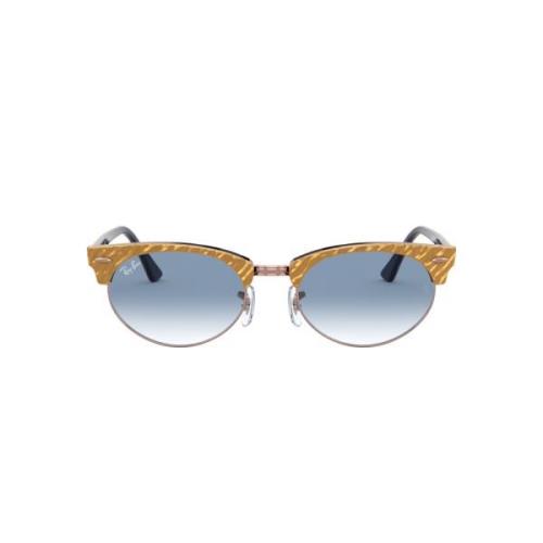 Rb3946 Zonnebril Clubmaster Ovaal Gepolariseerd Ray-Ban , Blue , Dames