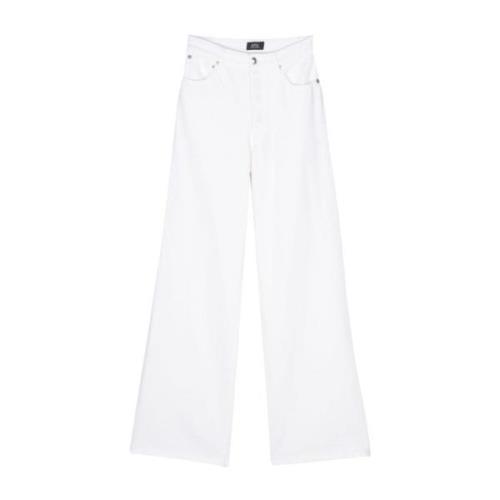 Witte Denim Jeans A.p.c. , White , Dames