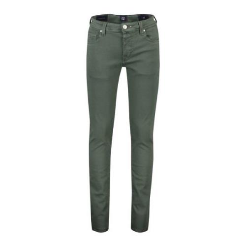 Groene Denim 5-Pocket Jeans Tramarossa , Green , Heren