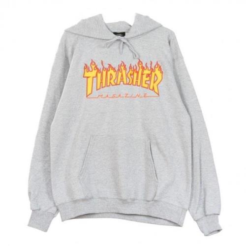 Flame hoodie Thrasher , Gray , Heren