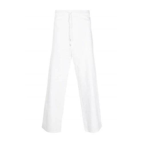 Cropped Trousers Laneus , White , Heren