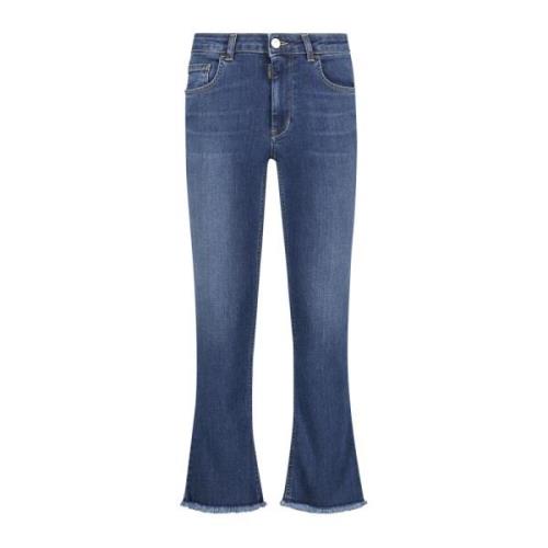 Monica-Z Dames 5-Pocket Broek Re-Hash , Blue , Dames