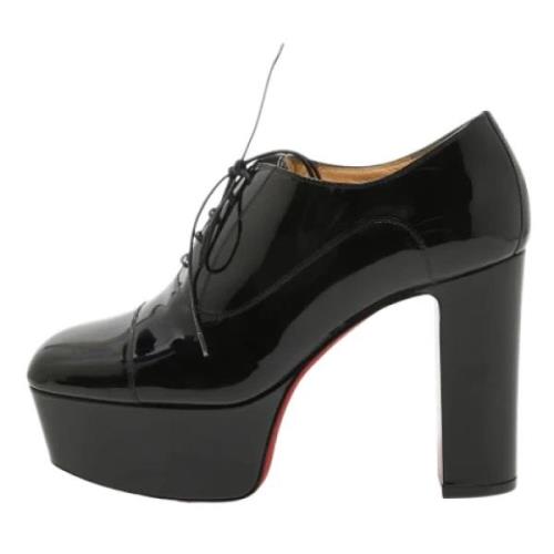 Pre-owned Leather heels Christian Louboutin Pre-owned , Black , Dames