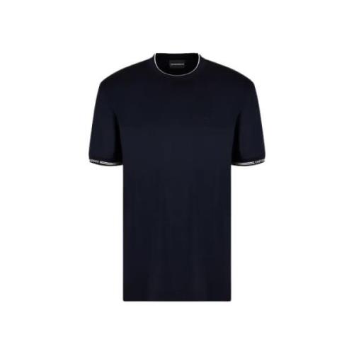 Navy LYO Blend T-Shirt Emporio Armani , Blue , Heren