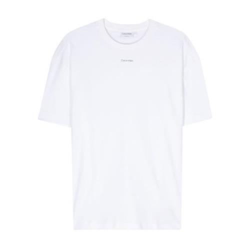 Witte T-shirts en Polos Calvin Klein , White , Heren