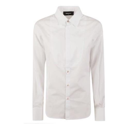 Witte Bib Overhemd voor Heren Dsquared2 , White , Dames