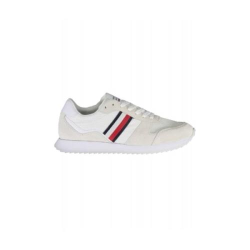 Heren Sneakers in het Wit Tommy Hilfiger , White , Heren